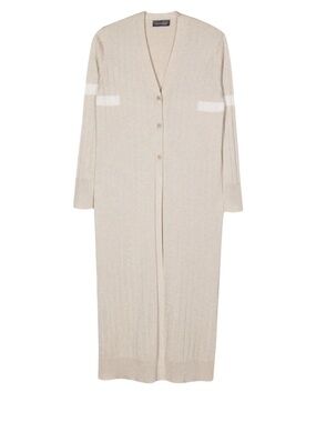 NWT Lorena Antoniazzi Cardigan in Light Beige Dress Sz 46
